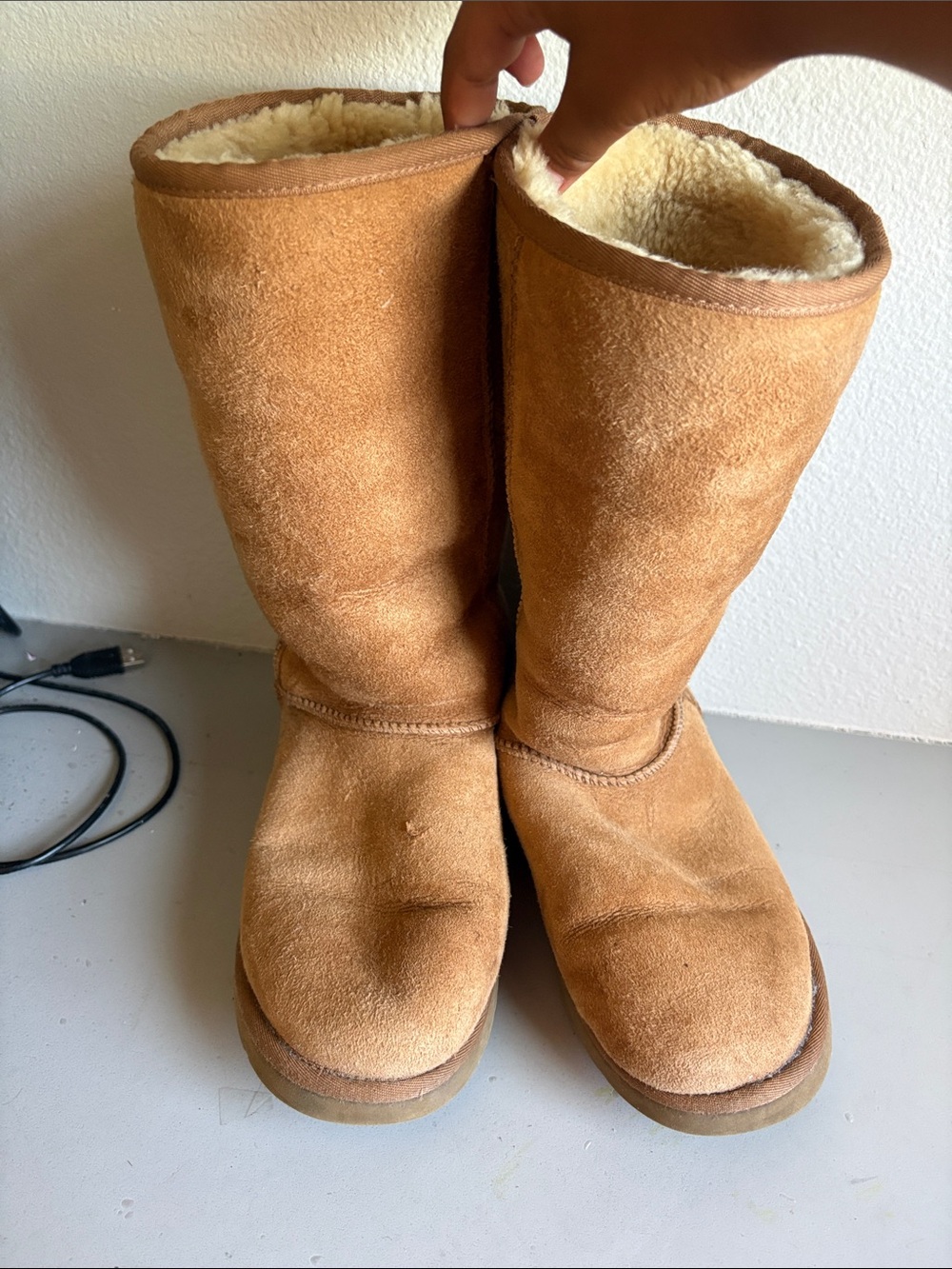 Tall tan Uggs